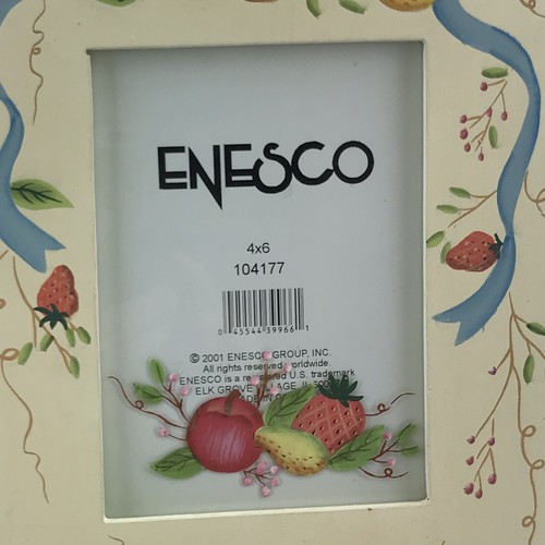 Photo Picture Frame Wood Fruits & Veggies Shabby Cottage Painted Home Decor