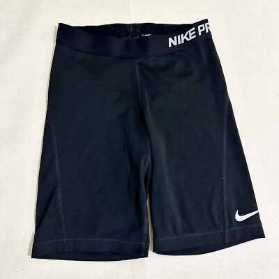 NIKE PRO Women s Size Small 7  Compression Shorts Black