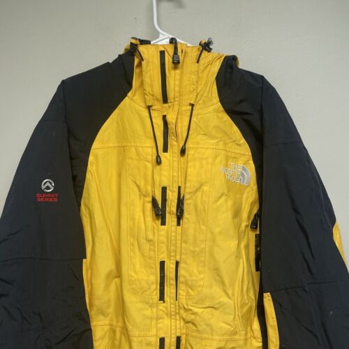 The North Face Mens Jacket Summit Series Goretex XCR Yellow Black Size Large The North Face Mens Jacket Summit Series Goretex XCR Yellow Black Size Large