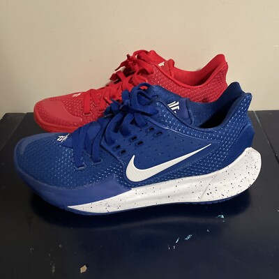 Men Size 11.5 - Nike Kyrie 2 TB Low Left Rush Blue/ Right University Red