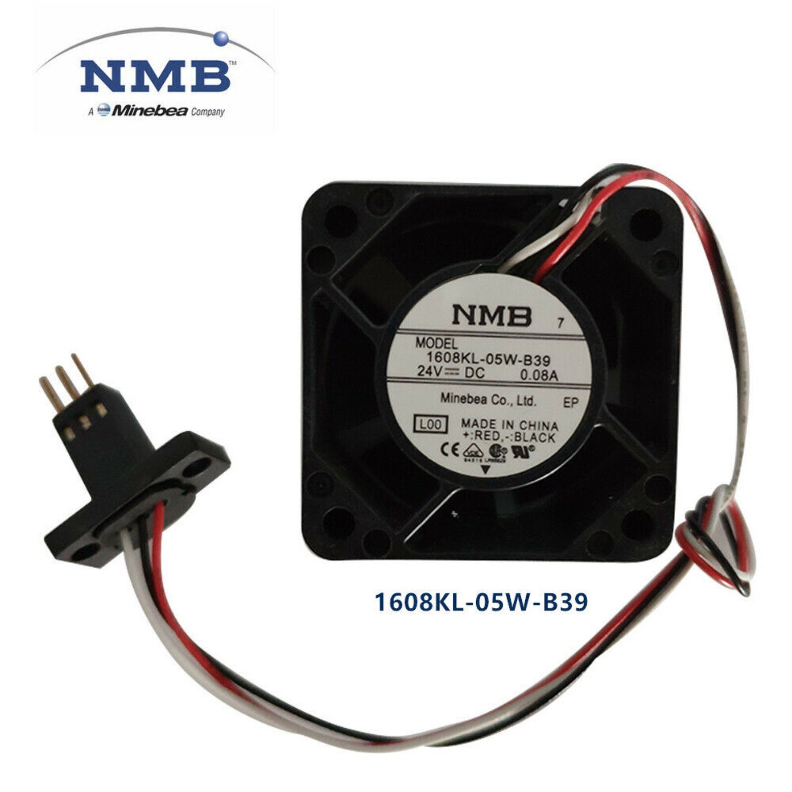 For NMB-MAT 1608KL-05W-B39 DC 24V 0.08A 40*20mm Fanuc Cooling fan