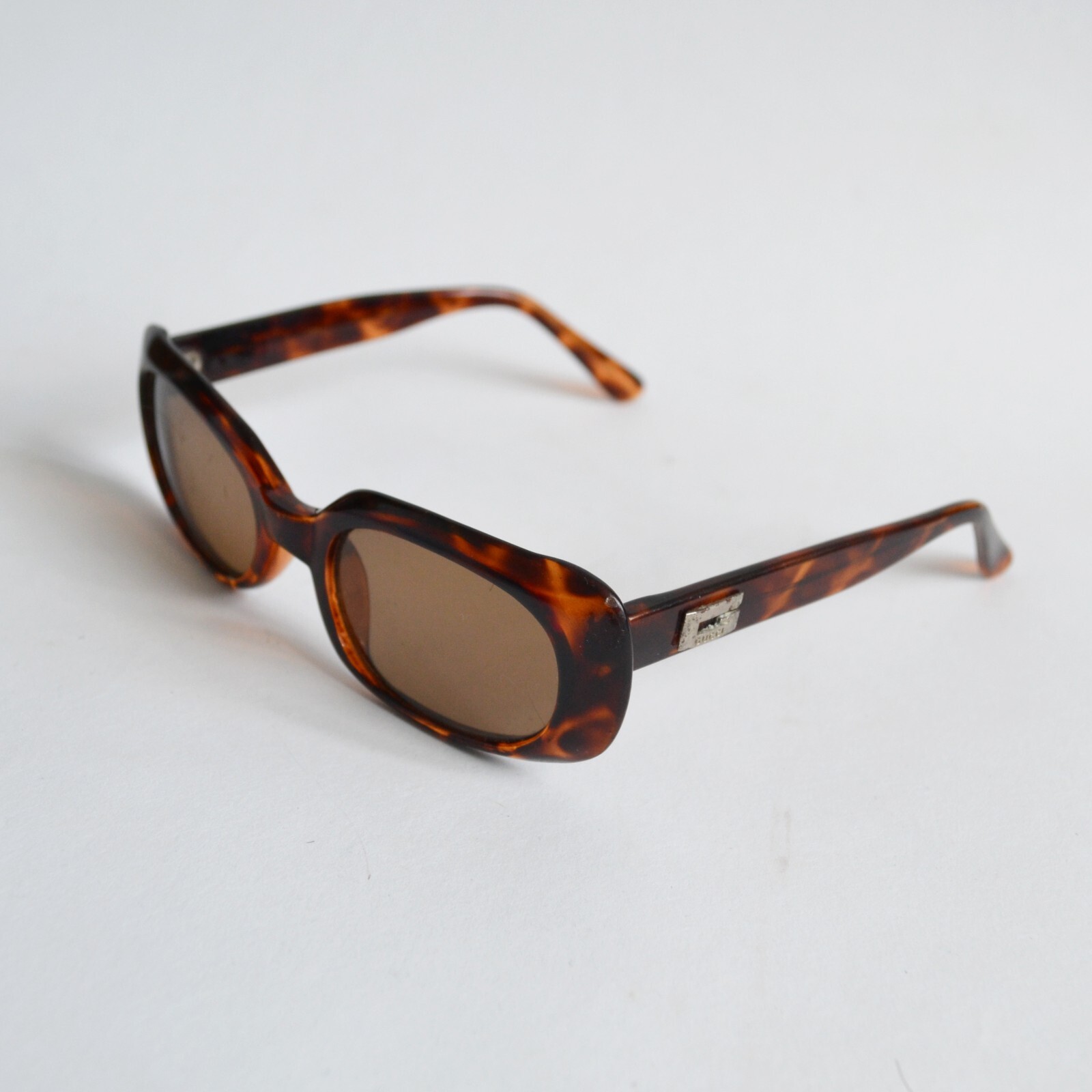 90s Vintage GUCCI Sunglasses Brown Logo Brown Glasses Metal Logo | eBay