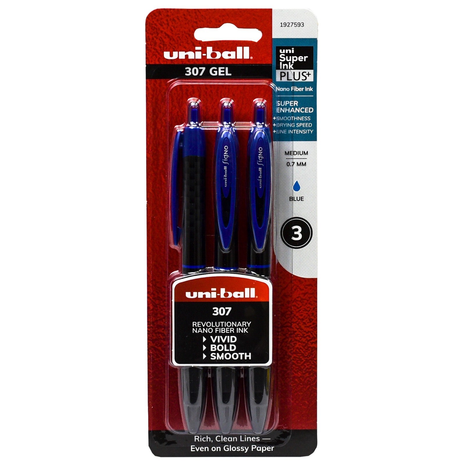 Uni-ball Signo 307 1927593 Rollerball Pen, 0.7mm Medium Uni-ball Signo 307 1927593 Rollerball Pen, 0.7mm Medium