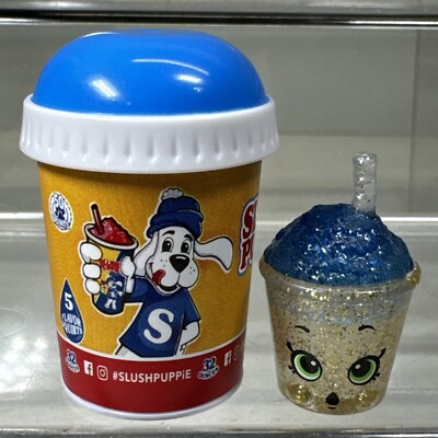 Shopkins Real Littles Blue SLUSH PUPPIE Slushie SUPER GLITTER Exclusive
