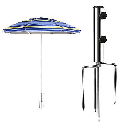 Sonnenschirmstände Schirmständer Sonnenschirm mit 4 Heringen Erdspieß  bis 32 mm