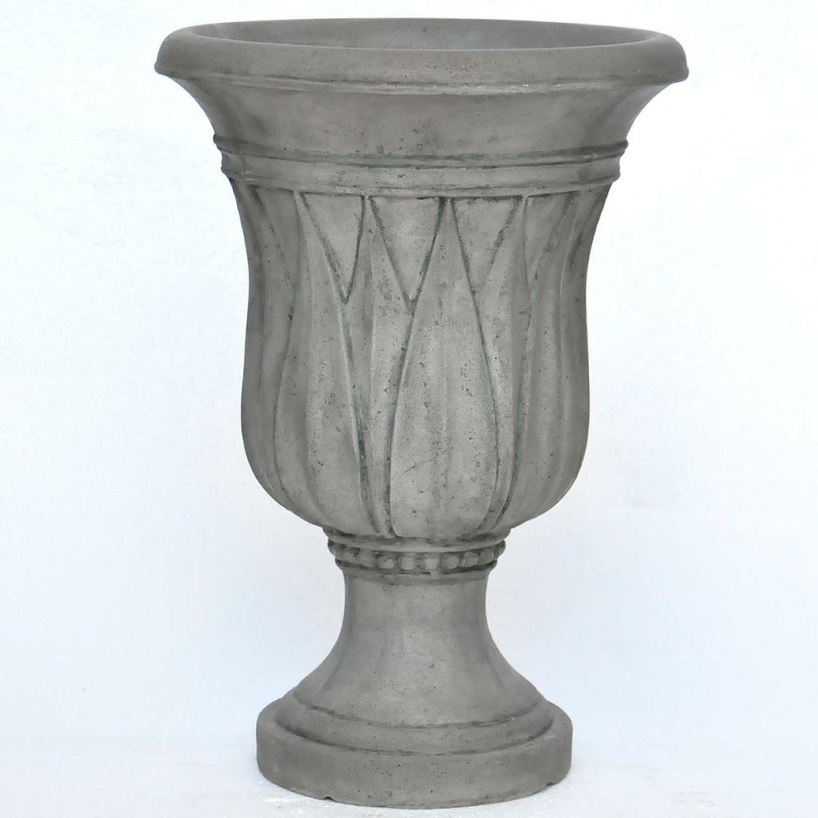 Mpg Urn Planter Flower Garden Outdoor Tall 21 Inch Granite Cast Mpg Urn Planter Flower Garden Outdoor