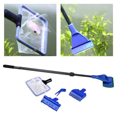  Aquarium Cleaning Tool Kit Gravel  Grass Fork Non-Slip Handle