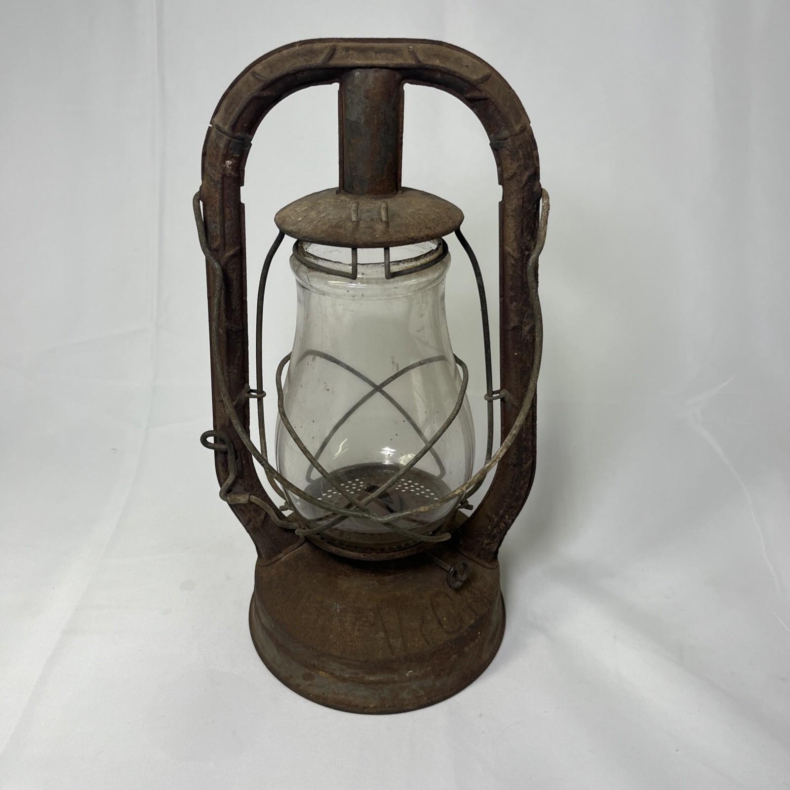 Antique or Vintage Dietz NY Monarch USA 13" Approx Kerosene Oil Lantern Rustic