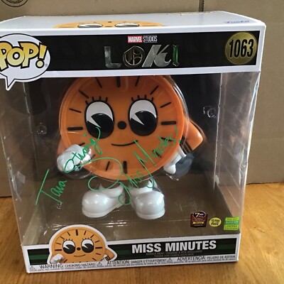 Funko Pop Miss Minutes 1063 Jumbo 10  San Diego,GITD,Signed Tara Strong JSA
