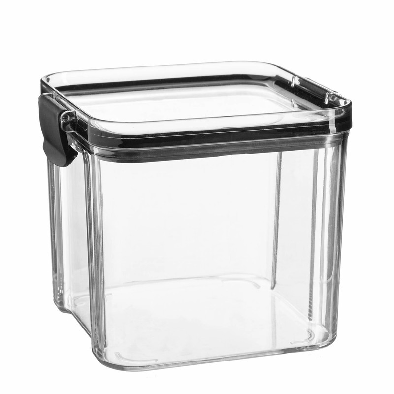 Alimentaire Conteneur Plastique Organisateur Airtight Couvercle 700ml Noir
