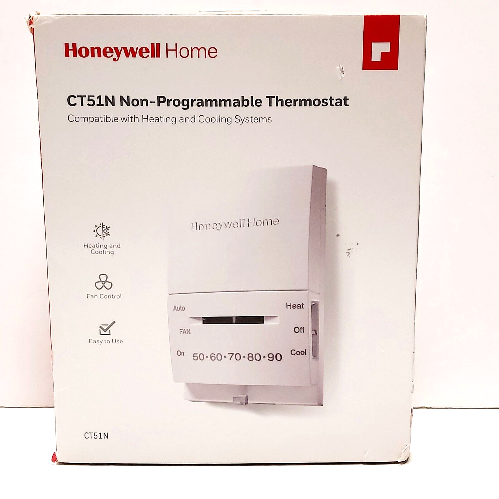 Honeywell Home CT51N1007 Standard Heat/Cool Manual Non-Progr