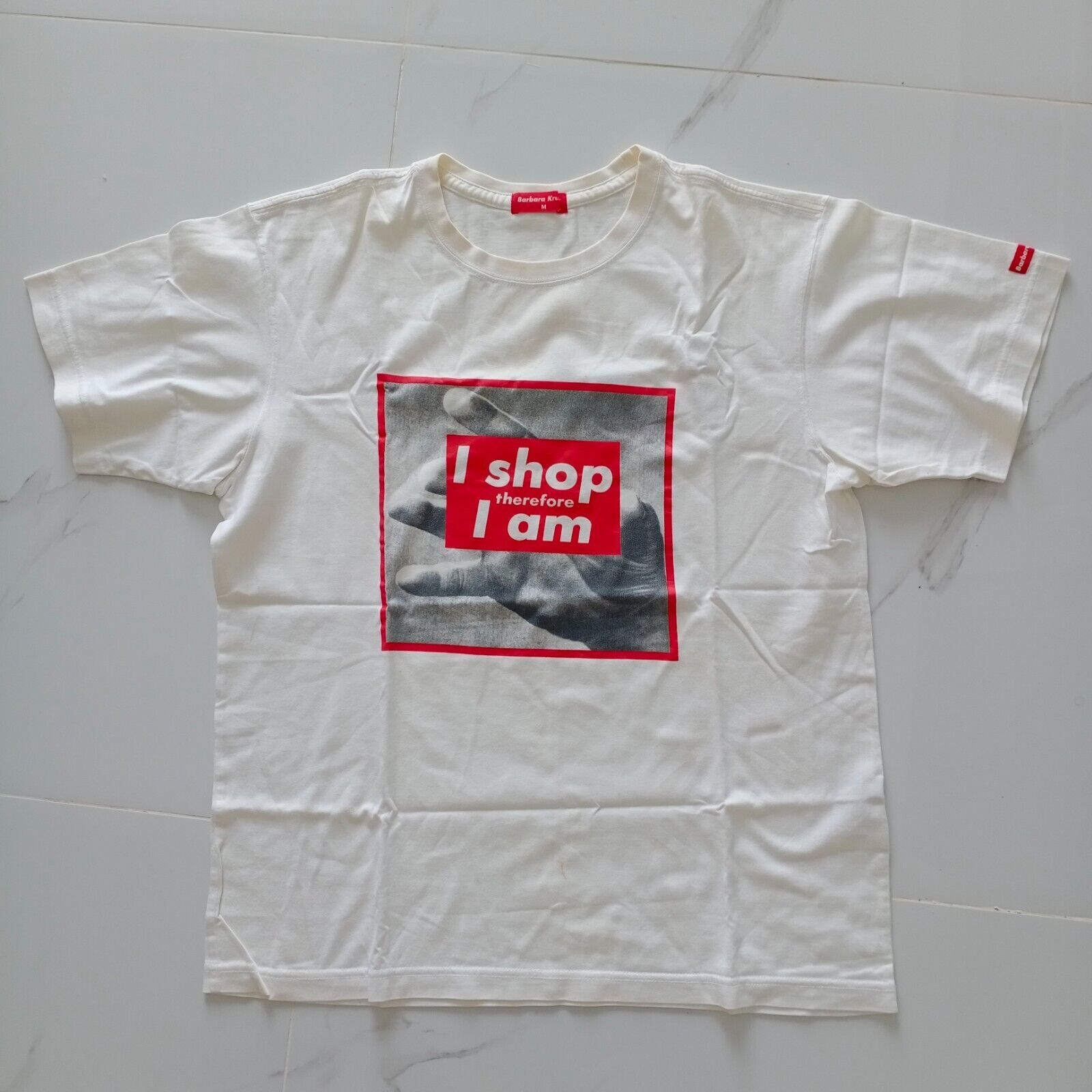 Barbara Kruger I Shop Therefore I Am Art T Shirt Vintage Barbara Kruger I Shop Therefore I Am Art T Shirt Vintage
