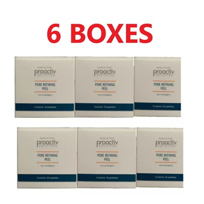 Proactiv Pore Refining Peel 15 Packets NIB 6 Boxes 90 packets