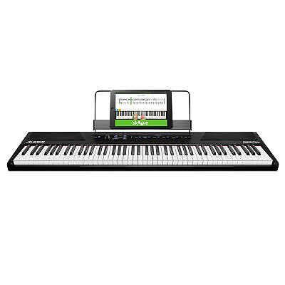 Alesis Recital – 88 Key Digital Piano Keyboard with Semi Weighted Keys, 2x20W...