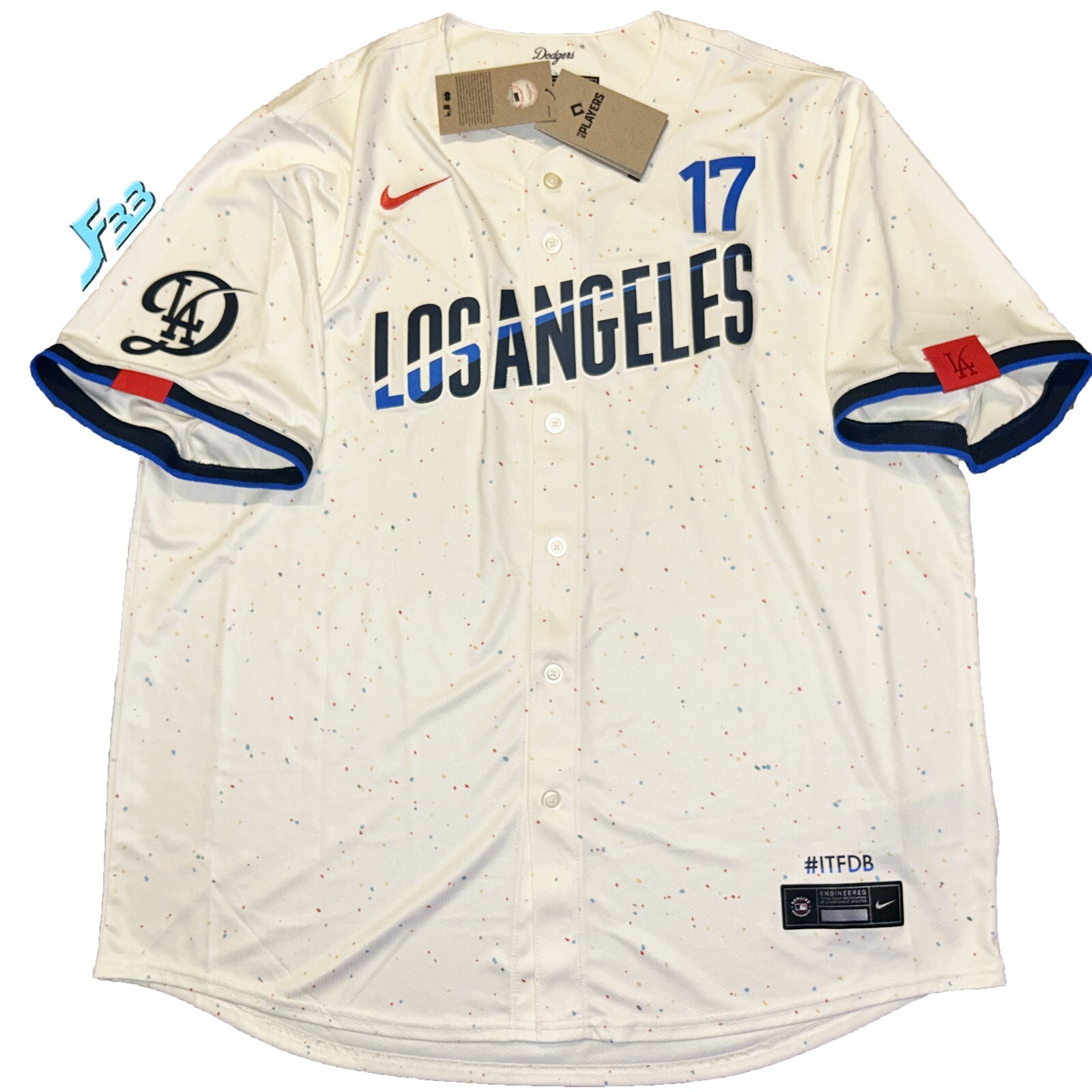 Nike Dodgers ユニフォーム Sサイズ ホワイト　OHTANI 17 Nike Dodgers OHTANI 17 ユニフォーム大谷翔平