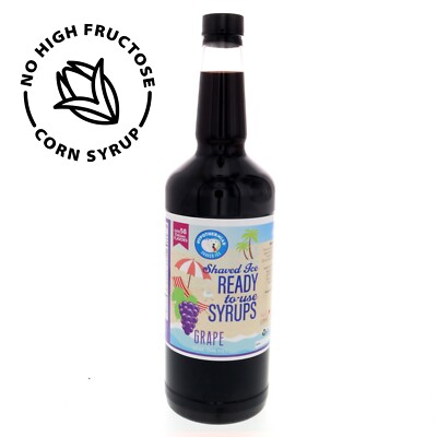 Hypothermias GRAPE Flavor Syrup   Snow Cone machine Shaved Ice Syrup QUART