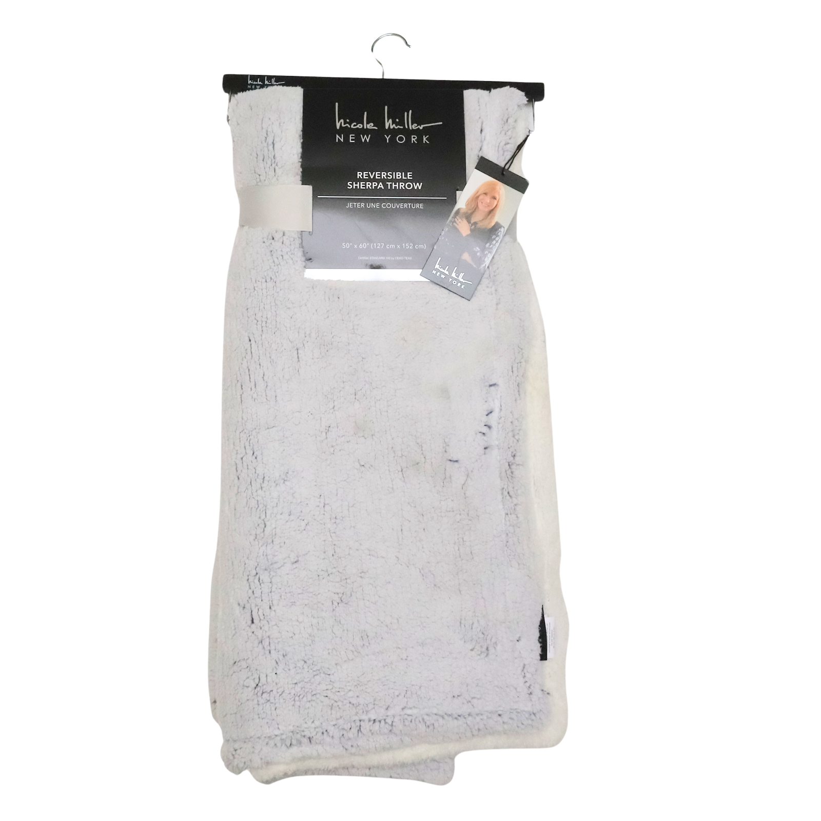 Nicole Miller New York Reversible Sherpa Throw 50