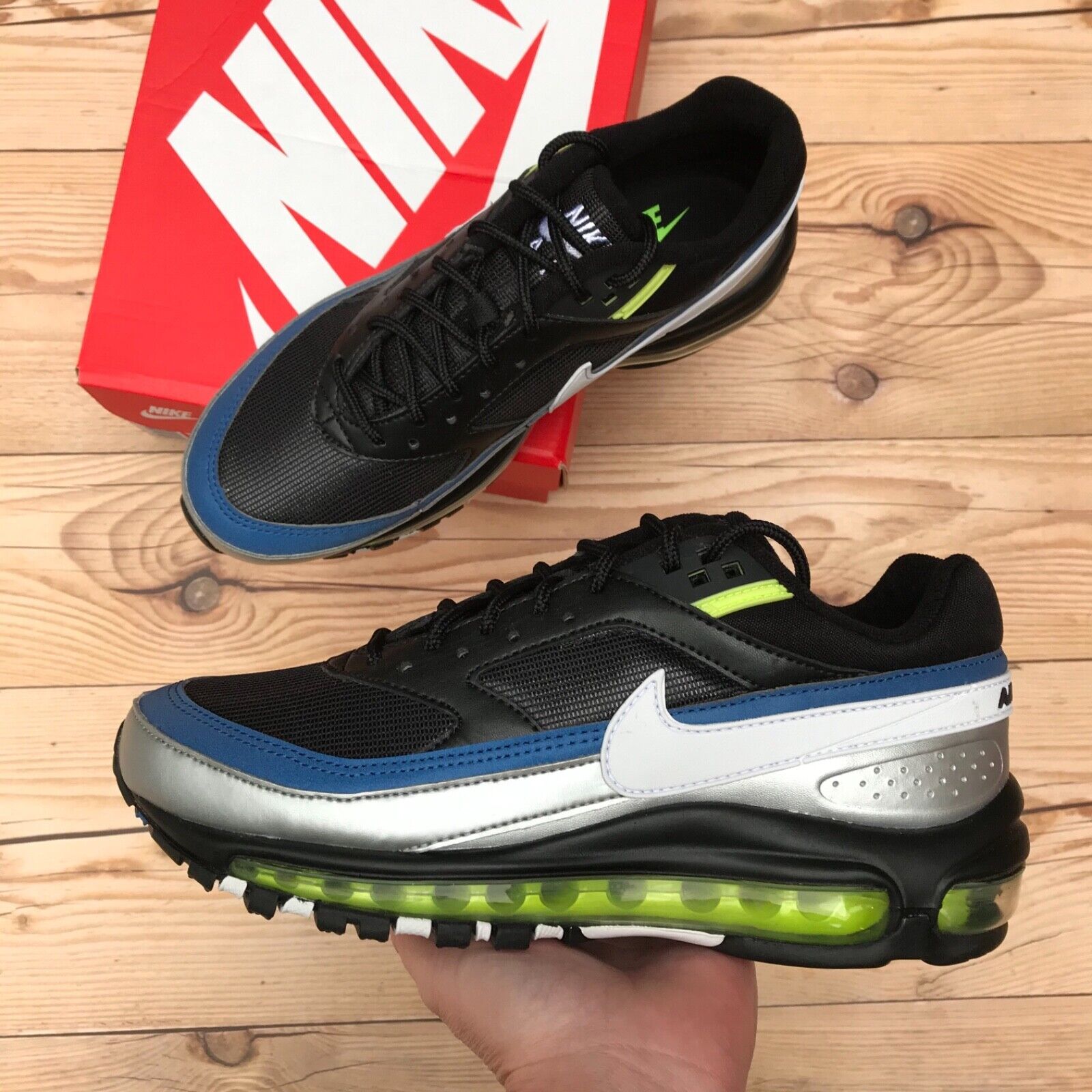 Nike Air Max 97/BW Black/Silver Reflective Men's Size 6 Nike Air Max 97/BW Black/Silver Reflective Men's Size 6