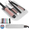 WRORUNER Larger Size Silicone Heat Resistant Mat for Curling Irons, Flat Irons, Hair Straightener and Other Hair Styling Tools, Portable Hot Tools Pad Cover for Travel Vanity Salon(12.0