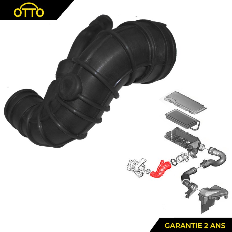 Durite De Turbo PrÃ©Vu Pour Peugeot 1007 107 206 207 307 Bipper 1.4 Hdi - 1434f6