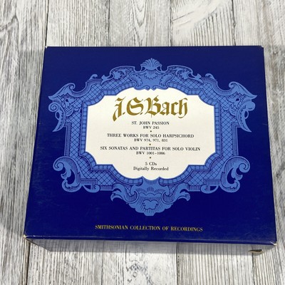J.S. Bach Smithsonian Collection of Recordings (CD, 1990, 5 Disc Box Set)