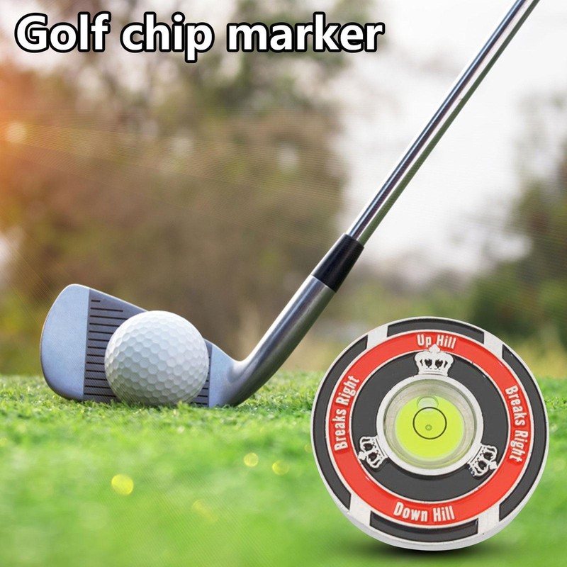 1* Golf Level Ball Marker Golf Ball Marker With High Precision Alignment Reader