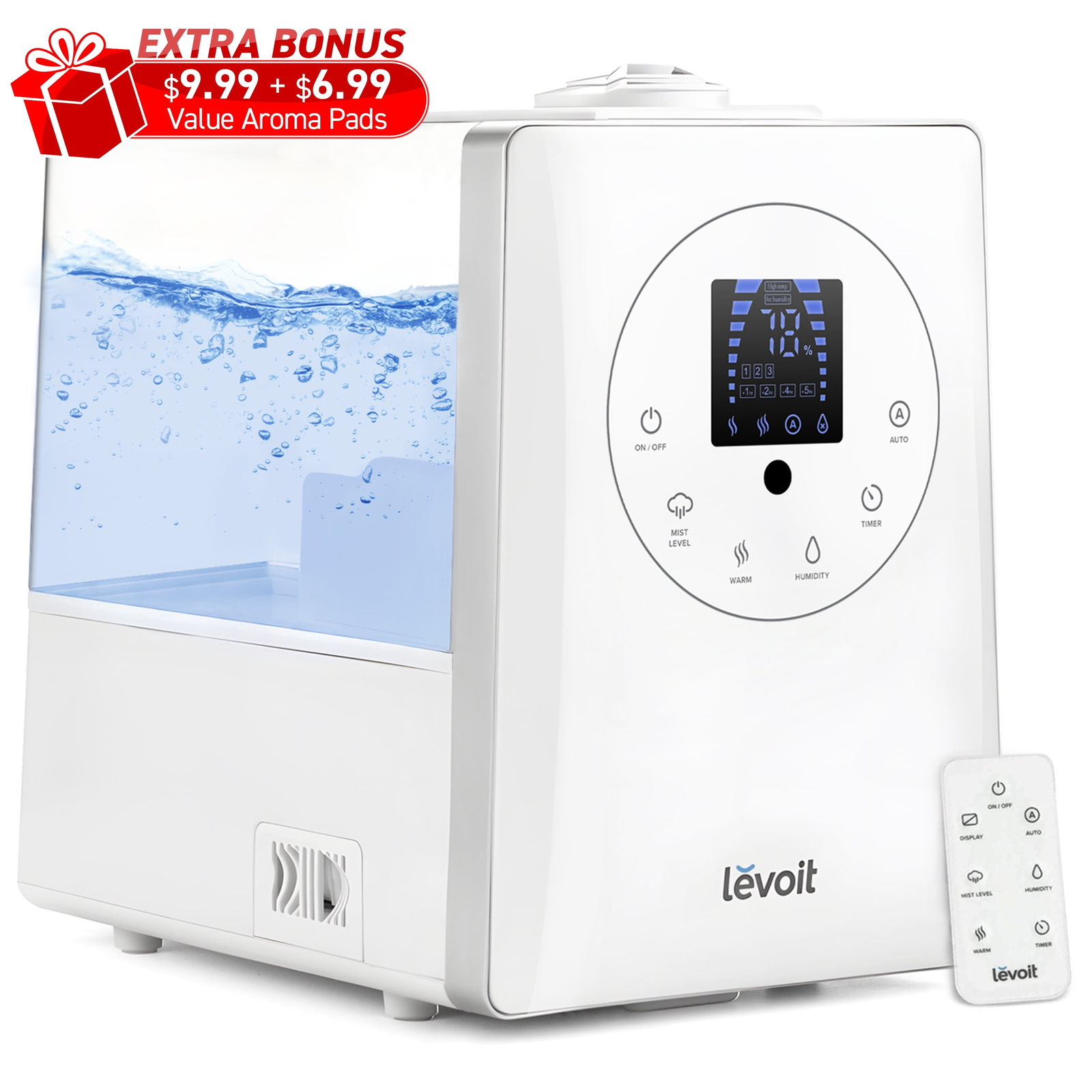 Levoit 6L 753 sq ft Warm and Cool Mist Humidifier, Vaporizer