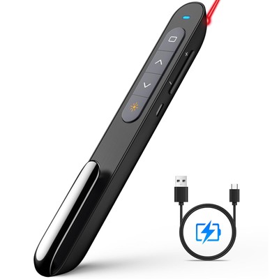 N76 Rechargeable Presentation clicker with Pointer, Long Range Presentation R...