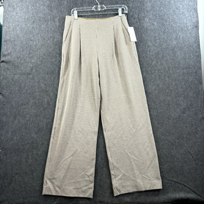 Sita Murt Pants Women's 42 EU 10 US Brown Woven Pull ON Pants Wide