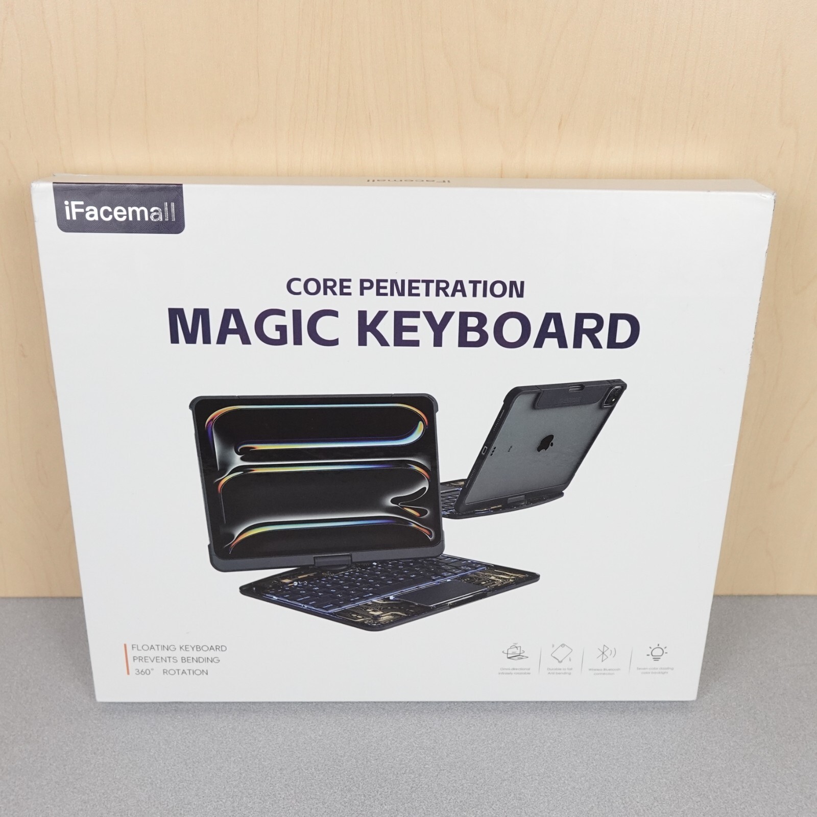 iPad Pro iFacemall Magic Keyboard 360度回転 ifacemall iPad Magic Keyboard 360° Rotation Type Bluetooth