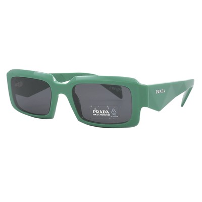 Pre-owned Prada Dark Grey Rectangular Men's Sunglasses Pr 27zs 11l08z 54 Pr 27zs 11l08z 54 In Gray