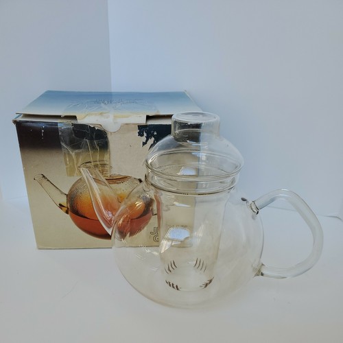 JENAER GLAS Germany Glass Teapot with Infuser & Lid. Original BoxのeBay