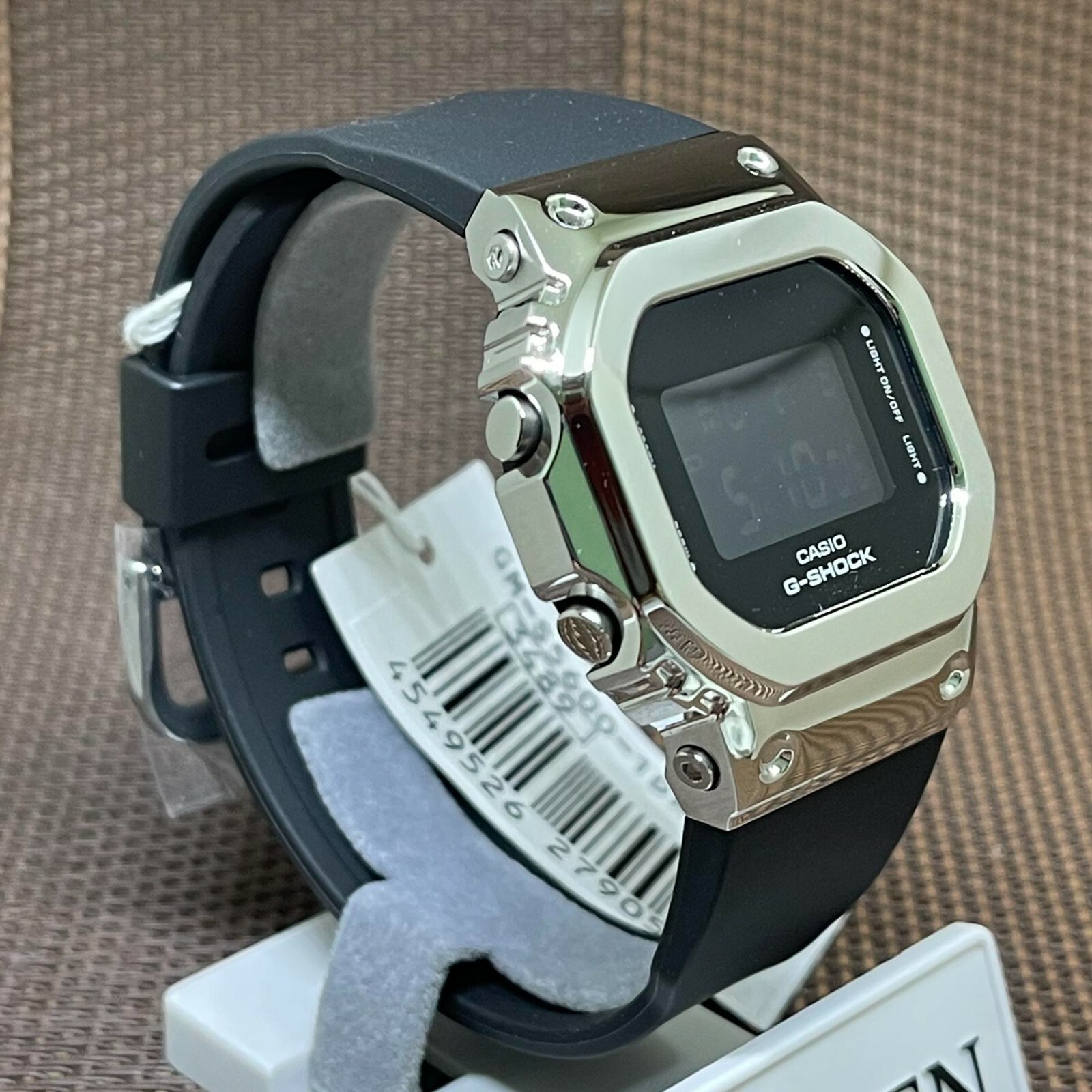Pre-owned Casio G-shock Gm-s5600-1d Black Square Faced Standard Digital Ladies' Watch