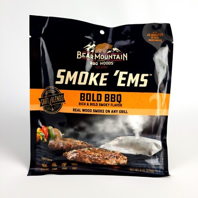 Bear Mountain Smoke  Ems BOLD BBQ Real Wood Smoke On Any Grill 12 Oz New