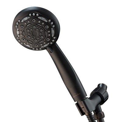 , 7-function High Pressure Shower Head With Bra...