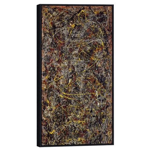 Framed Abstract Artwork Number 5 1948 by Jackson Pollock