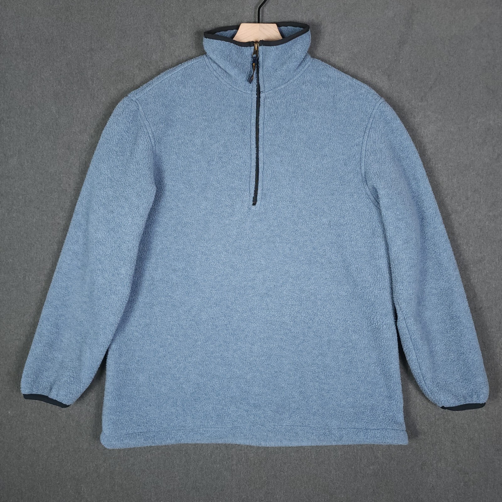 Woolrich Sweatshirt Womens Small Blue Polartec Fleece Mock