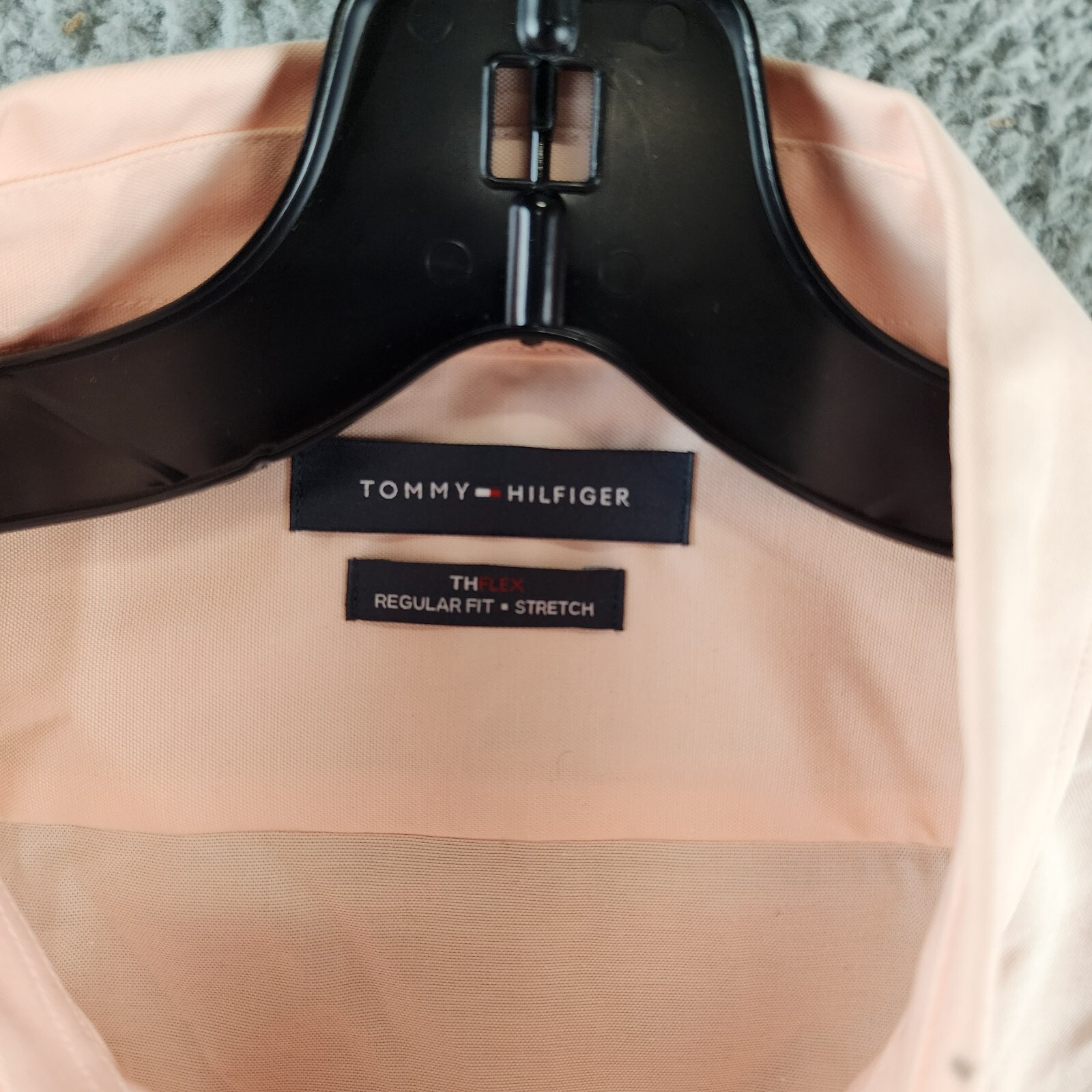 Tommy Hilfiger TH Flex Regular Fit Stretch Oxford Dress Shirt Mens XL 17.5 32/33 - Picture 5 of 17