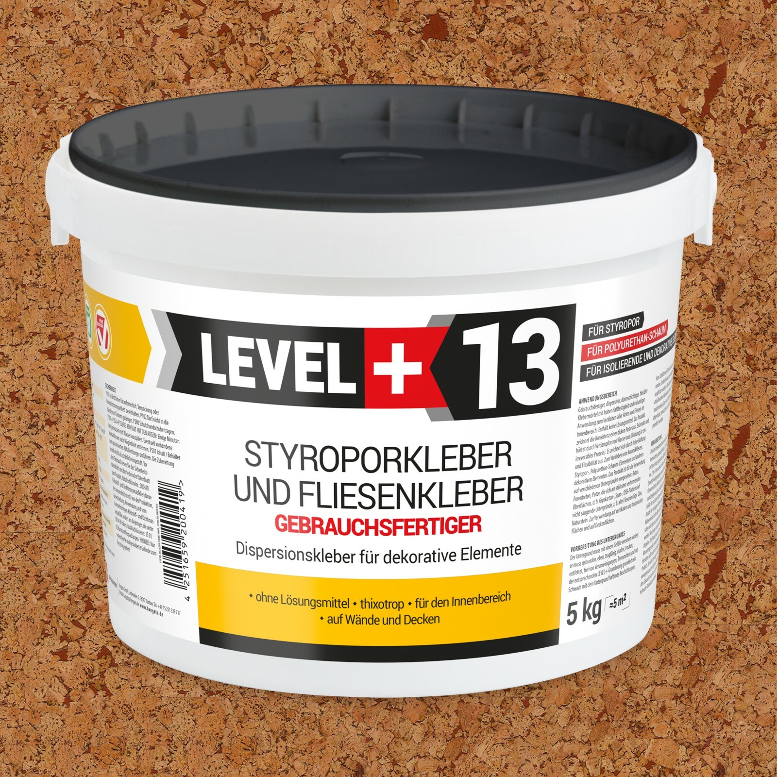5kg Kontaktkleber Korkkleber Styroporkleber Montagekleber gute Qualität RM13