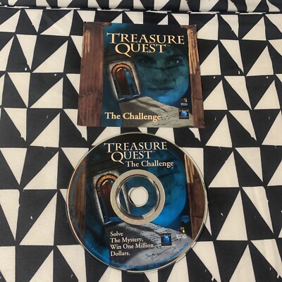 TREASURE QUEST The Challenge PC Game CD-ROM Adventure Disc Only