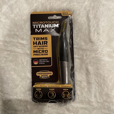 MicroTouch Titanium MAX Lighted Personal Trimmer ''open Box''