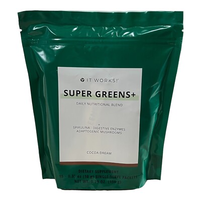 ItWorks! Super Greens Cocoa Dream On-the-go Supports digestion and metabolism.