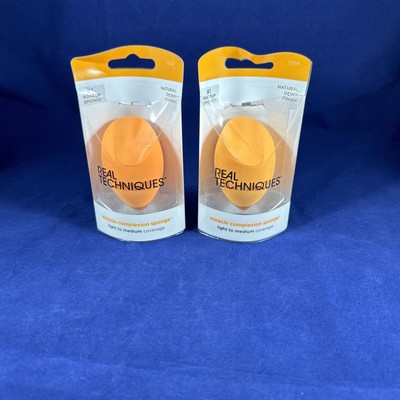2x Real Techniques Sponge+ Miracle Complexion Sponge - light to medium coverage