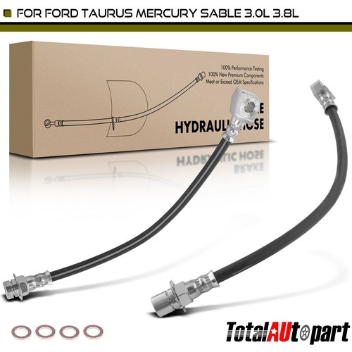2x Brake Hydraulic Hose for Ford Taurus Mercury Sable Wagon Rear Left & Right