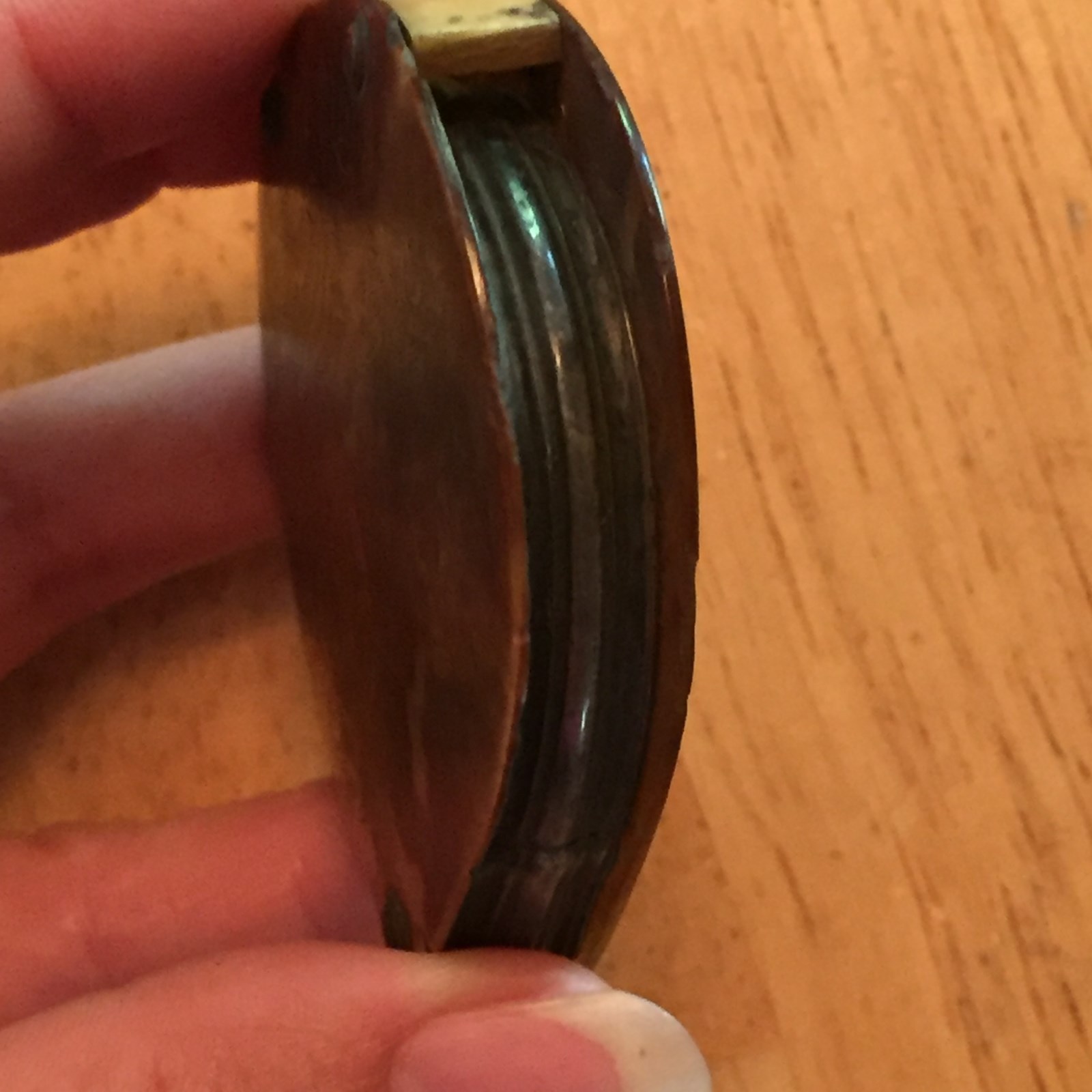 Antique Bakelite Horn Tortise Shell Folding Fold Out Magnifying Glass