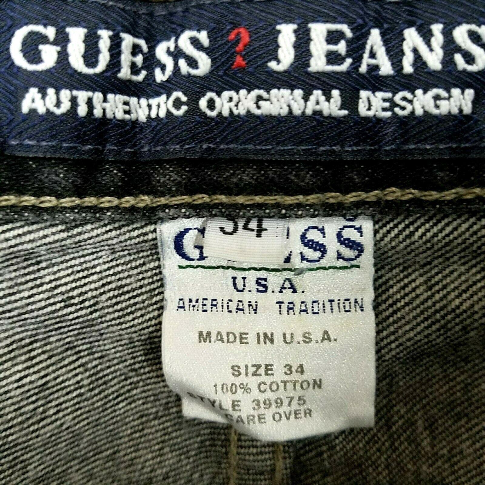 Vtg 90s GUESS JEANS USA Made Denim Shorts 2 Button 39975 Vtg 90s GUESS JEANS USA Made Denim Shorts 2 Button 39975
