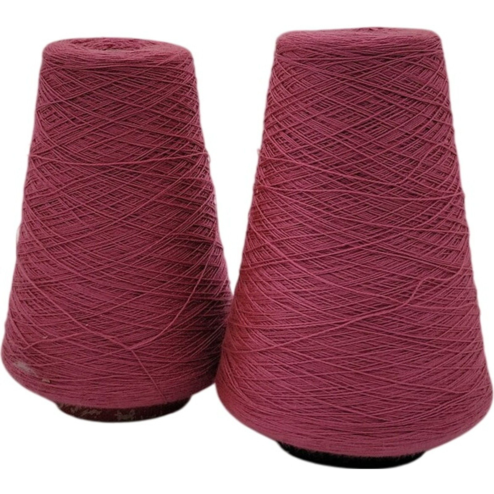 Pisgah Yarn Rose Pink 2/24 Lot 6105 Weaving Knitting Cone Yarn Vintage Lot of 2