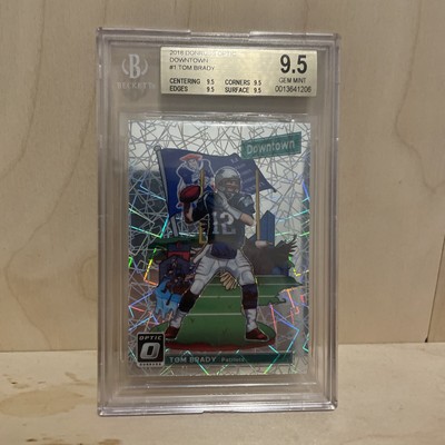 2018 Panini Donruss Optic TOM BRADY #DT-1 Downtown BGS Beckett 9.5