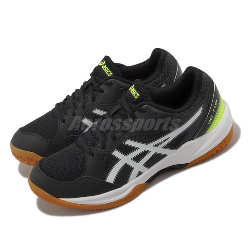 Мужские кроссовки для волейбола и бадминтона Asics GEL-Task 3 Black White Gum 1071A077-002