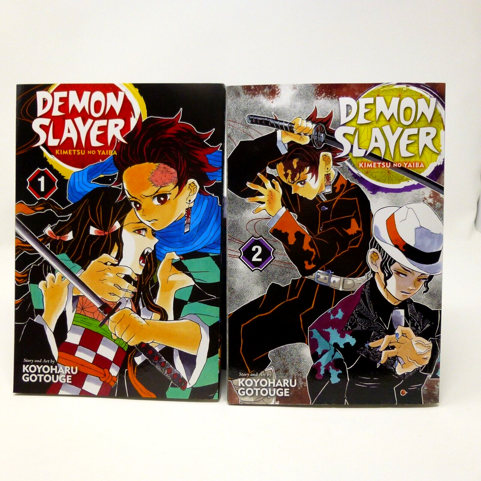 Demon Slayer: Kimetsu No Yaiba - Vol. 1 & 2 Manga - (English